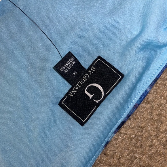 G by Giuliana Aria Mesh Knit Tie-Front Topper and Skirt - Picture 2 of 4